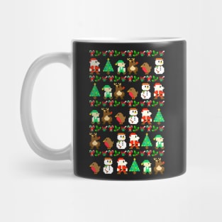 8-Bit Retro Video Game Ugly Christmas Sweater Mug